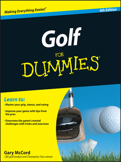 Title details for Golf For Dummies by Gary McCord - Available